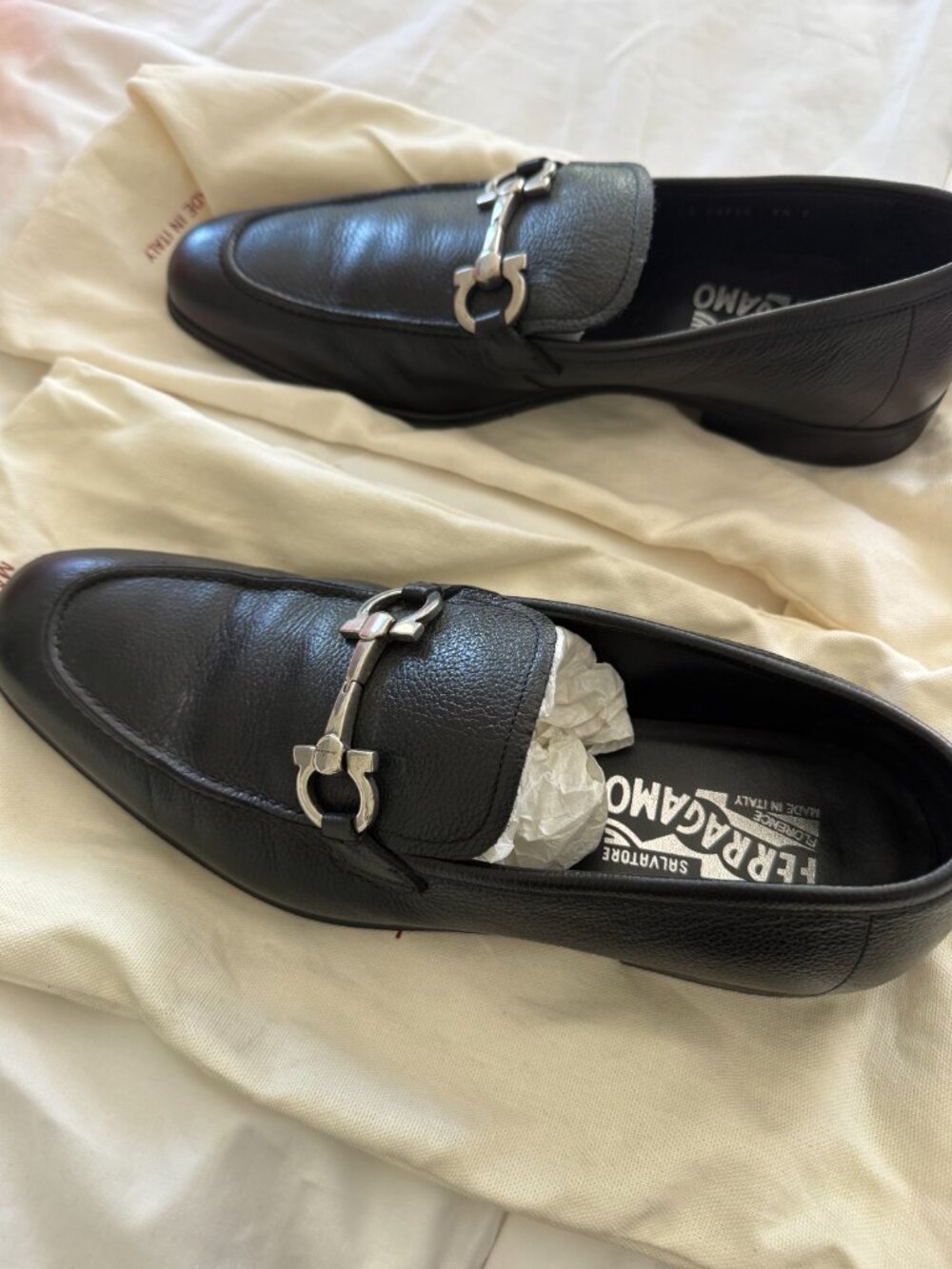 Salvatore Ferragammo- Men leather Loafer/espadrille Dress Shoes